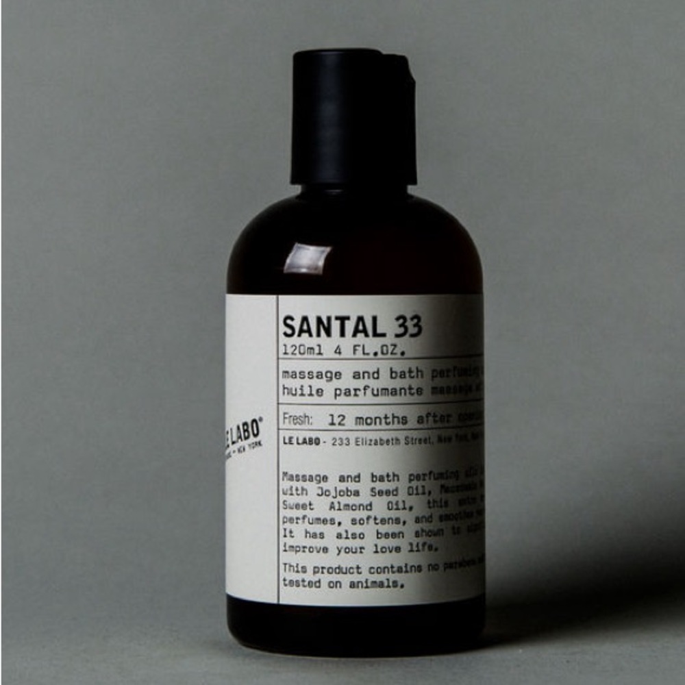 Le Labo SANTAL 33 - massage and bath perfuming oil